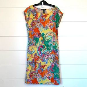 NWOT Ralph Lauren paisley dress (size small)